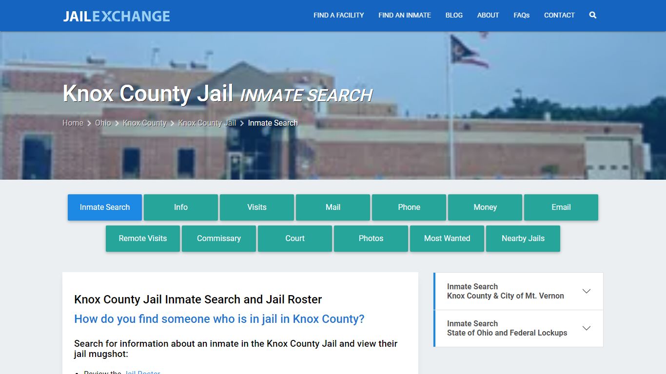 Inmate Search: Roster & Mugshots - Knox County Jail, OH